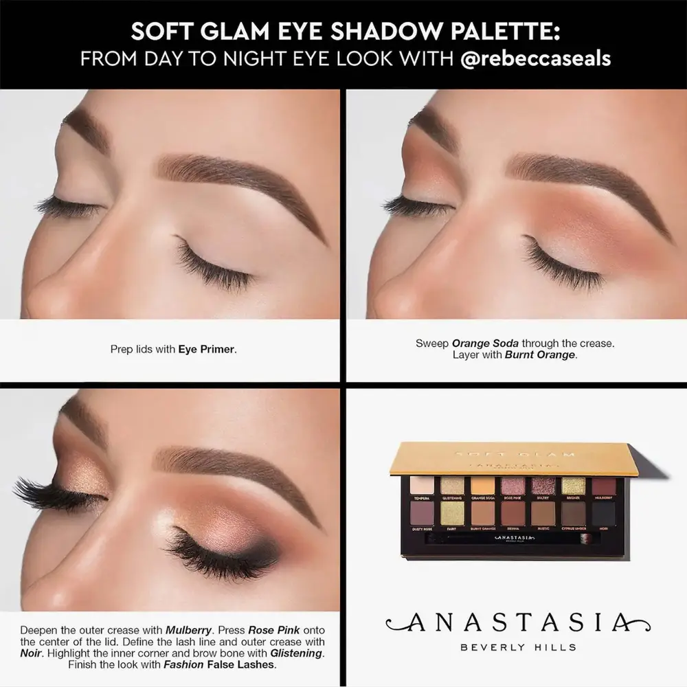 Anastasia, Soft Glam Mini Eyeshadow Palette - 8 Colors