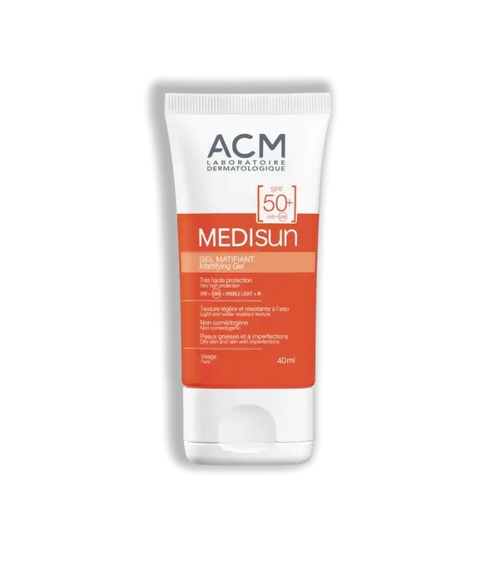 ACM, Gel, Sunscreen, Med Sun, matifiant, - SPF50