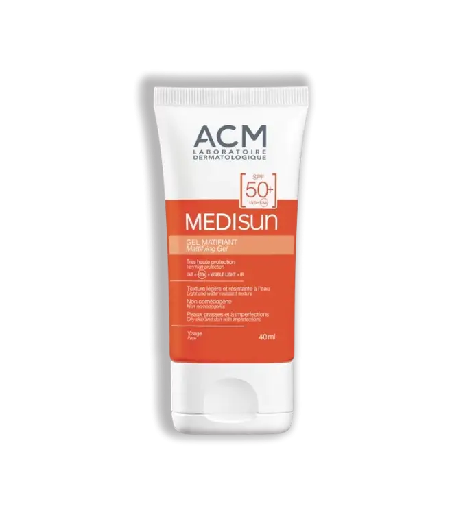 ACM, Gel, Sunscreen, Med Sun, matifiant, - SPF50