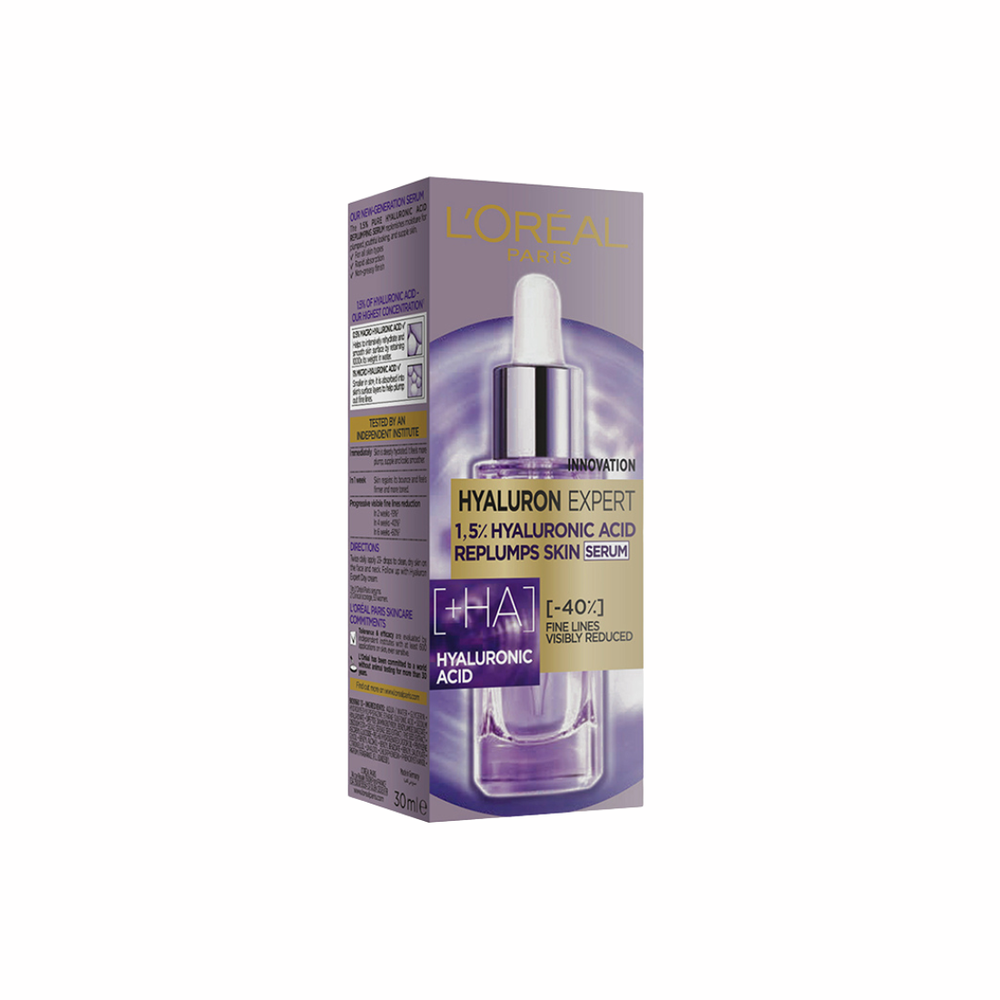 L'Oreal, Serum, Hyaluronic Acid, To Enhance, Skin Elasticity, - 30ml