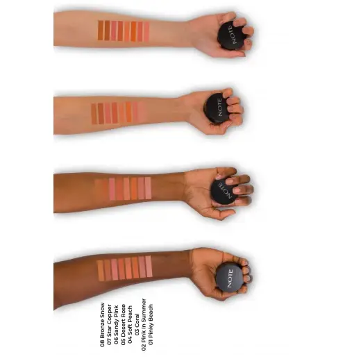 Note Luminous Silk Powder Blush – Multi Shades