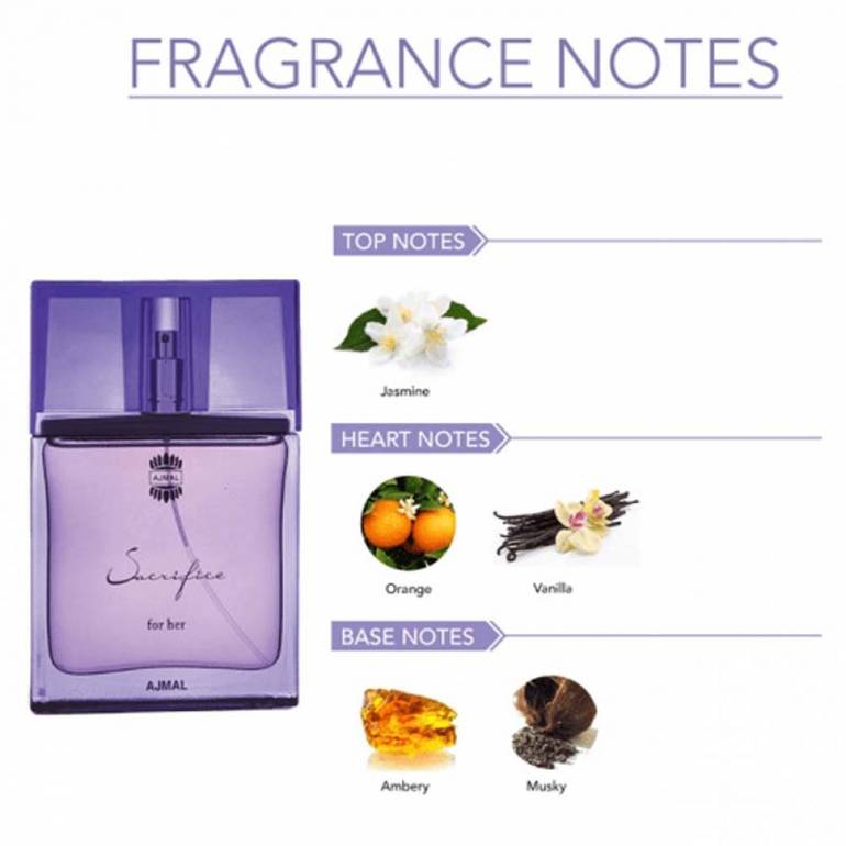 Ajmal, Sacrifice Perfume for Women, 50ml