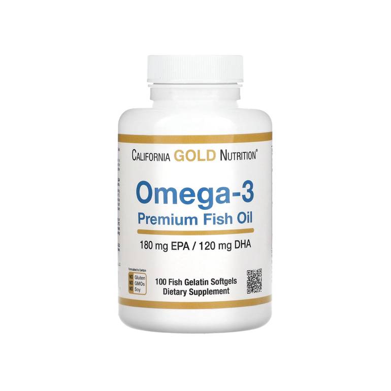 California, Gold ,Premium Fish Oil Omega-3 - 100 Capsules