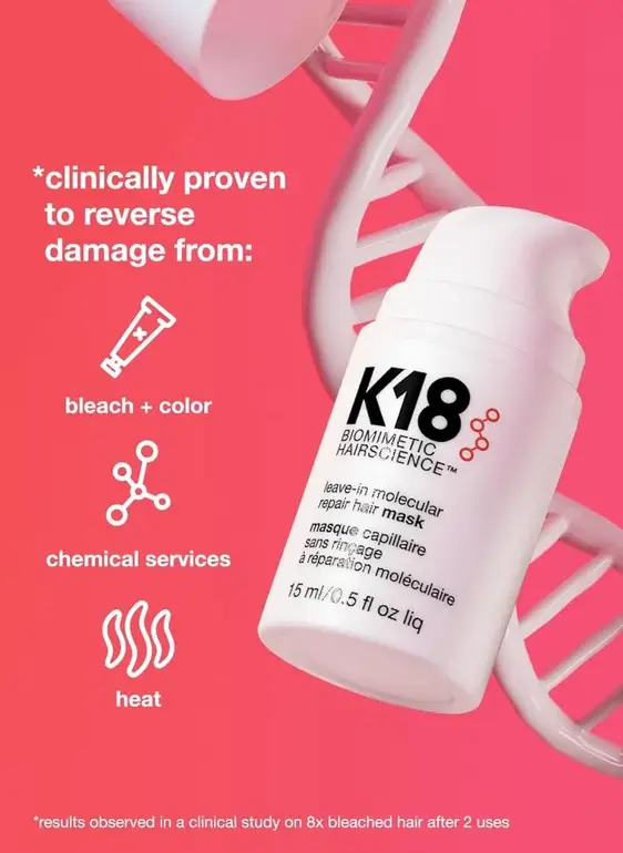 K18, Hair Enhancing ,Leave-In Mask, 15ml