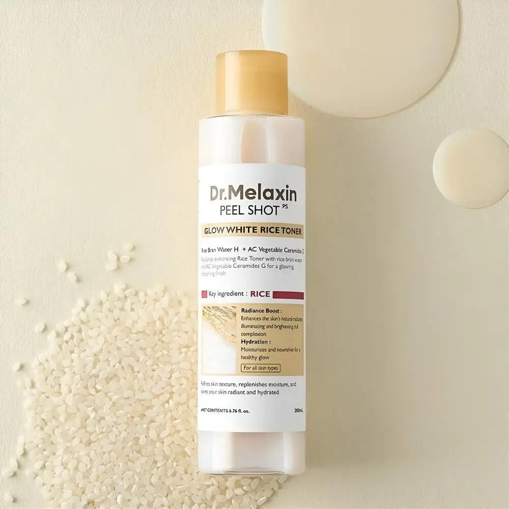 Dr. Melaxin, White Rice Toner for Radiance and Hydration, 200ml