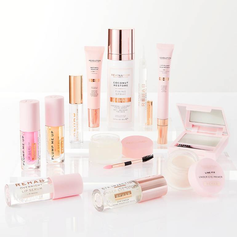 Revolution, Lip Serum, Rehab Plump Me Up, Pink Glaze