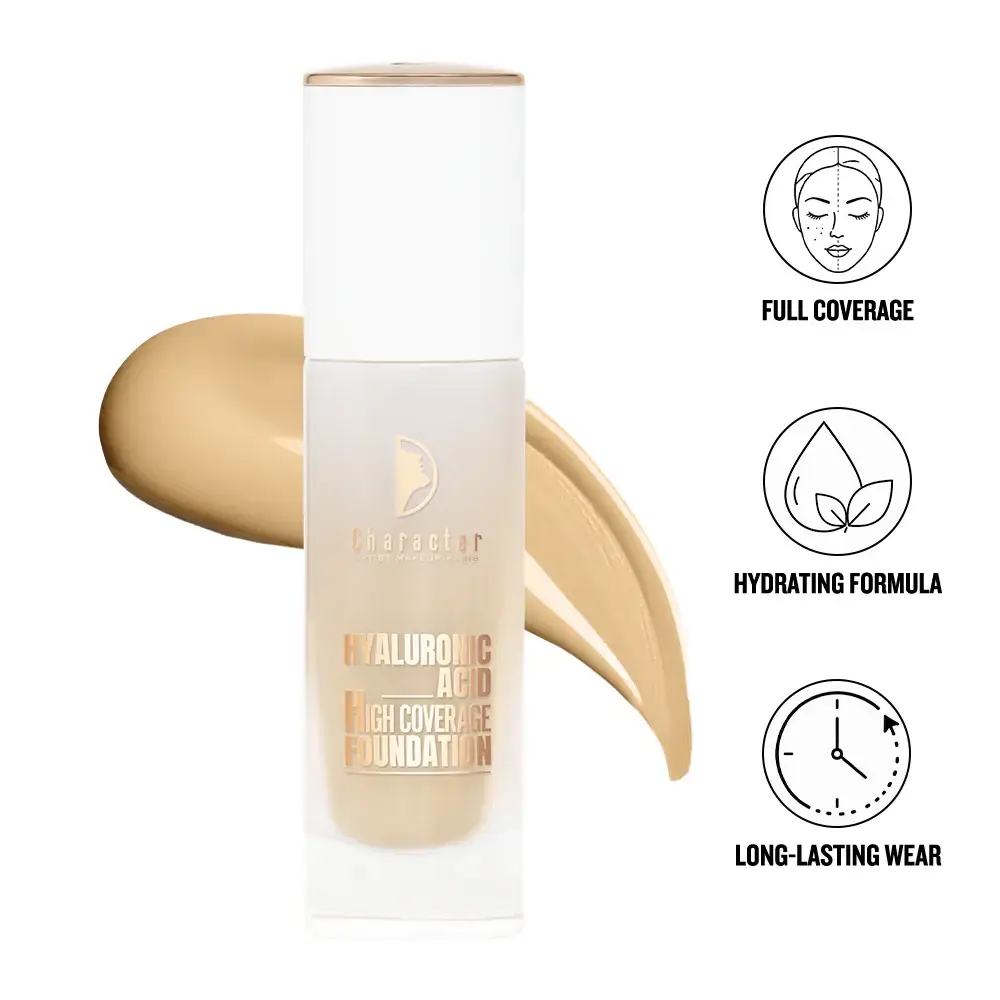 Character Hyaluronic Acid High Coverage Foundation – Multi Shades