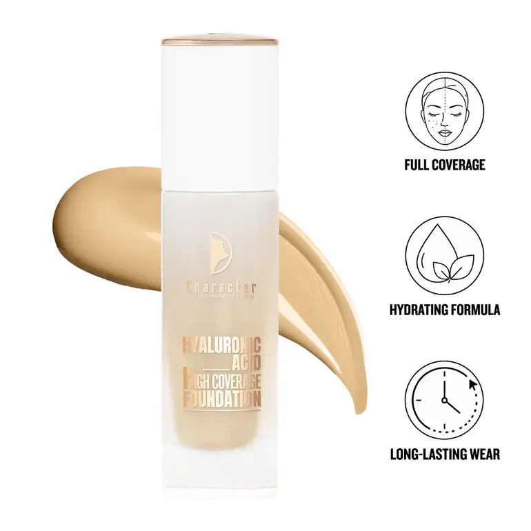 Character Hyaluronic Acid High Coverage Foundation – Multi Shades