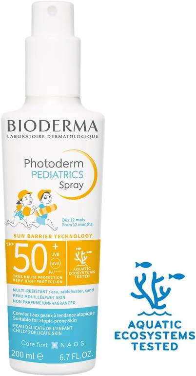 بيوديرما, بخاخ واقي شمس فوتوديرم, للأطفال, SPF50