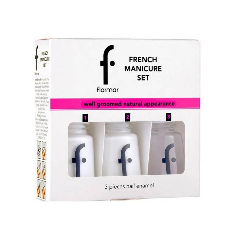 Flormar, Nail Polish, French Manicure Set, 227 - 3 pieces