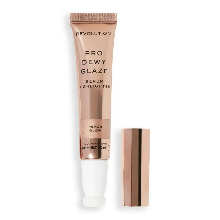Revolution, Highlighter, Serum, Pro, Dewy Glaze, -peach Glow