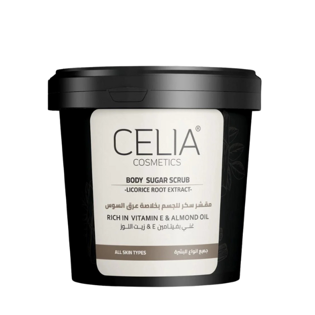 Celia, Body Sugar Scrub, with Licorice Extract, - 600g