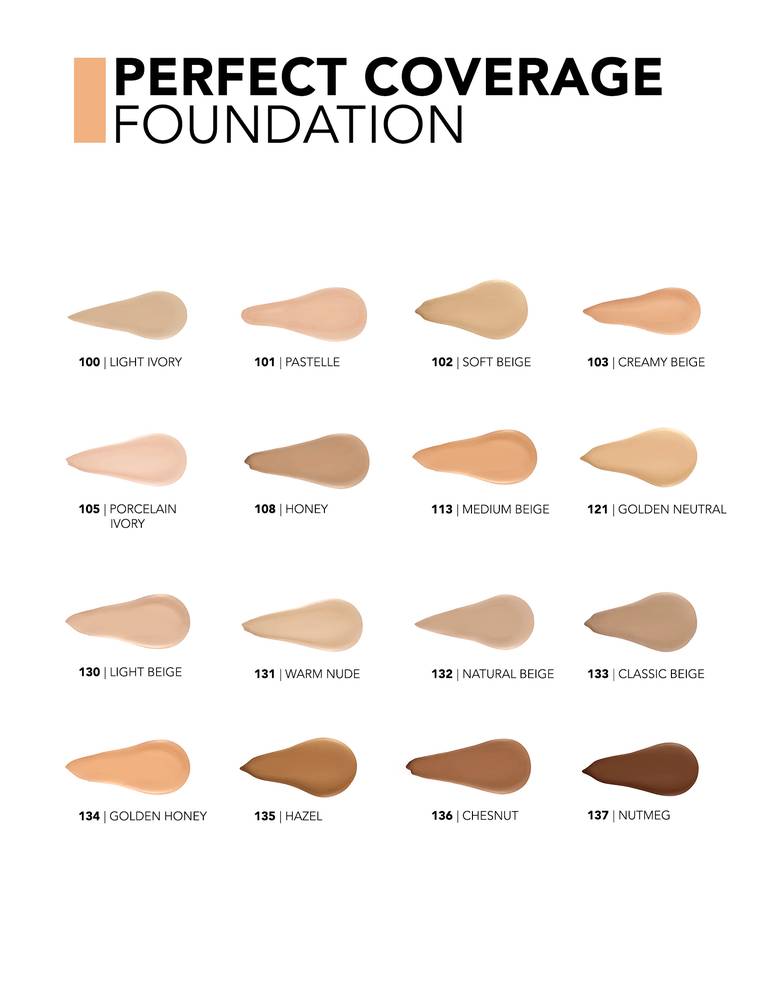 Flormar, cream, foundation, perfect, coverage, - 101 pastel