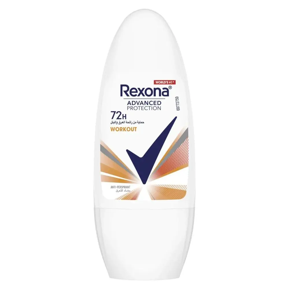 Rexona, Deodorant, Roll-On, Workout, - 72 hours