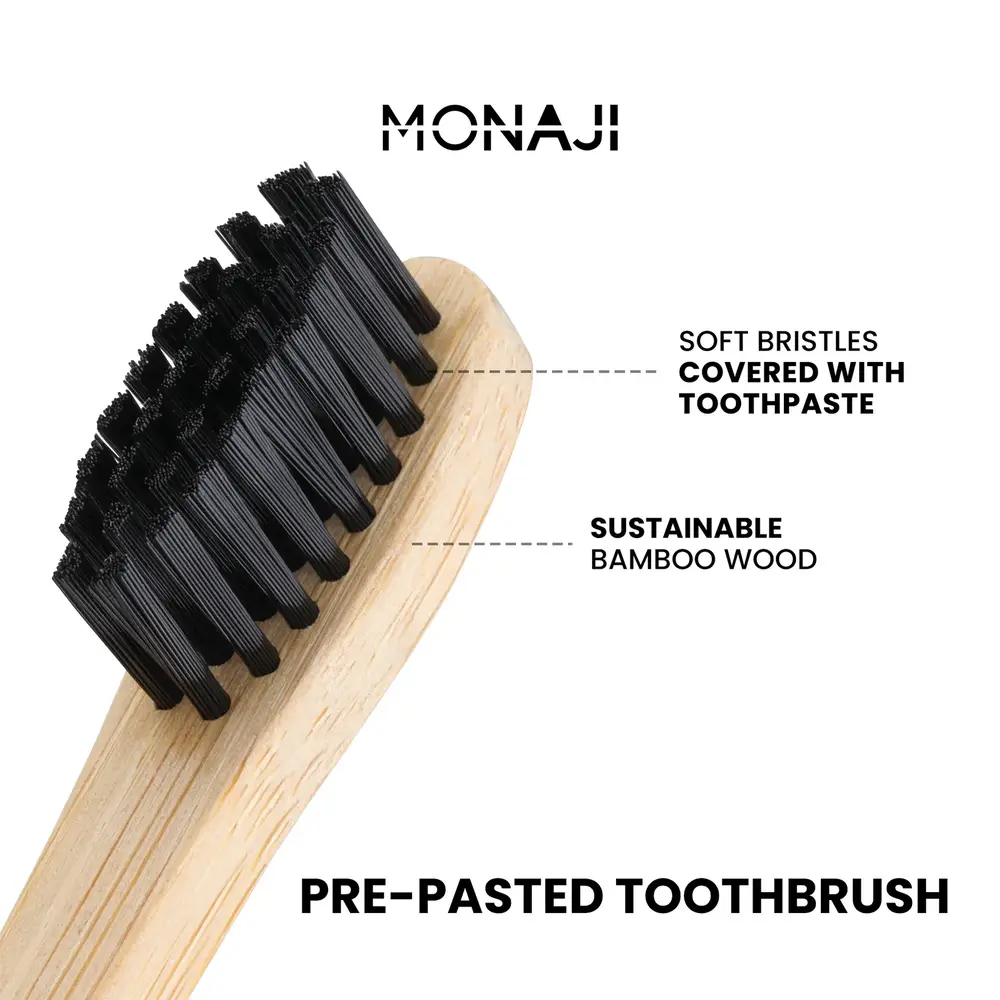 Monjali, Toothbrush Set with Toothpaste, 10 Pieces