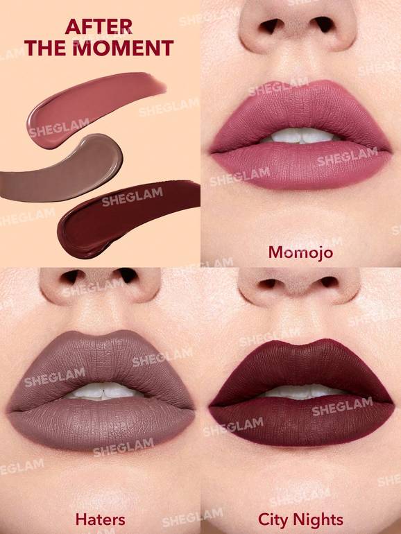 SHEGLAM Velvet Matte Liquid Lipstick – Multiple Shades 