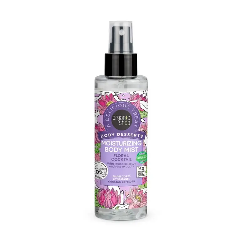 Organic Shop, Moisturizing Body Spray, Floral Scent – ​​200ml