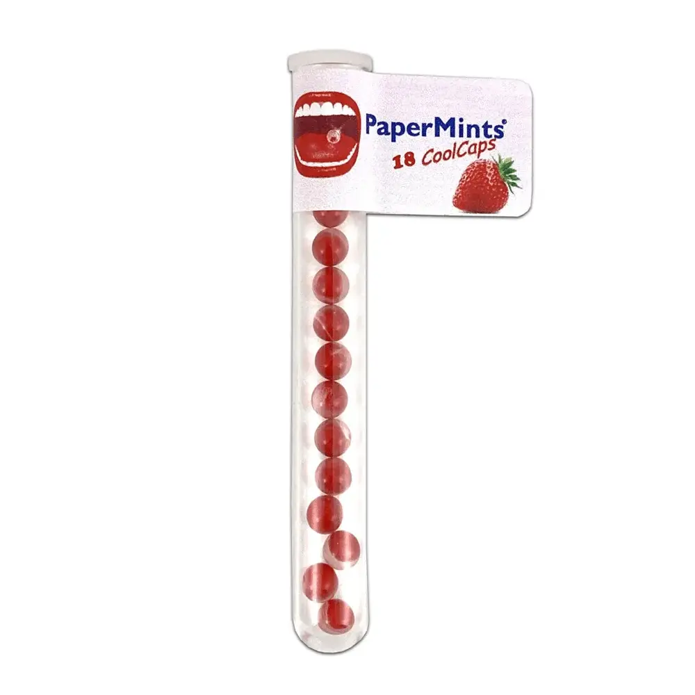 Peppermint, Strawberry Flavored, Mouth Balls,