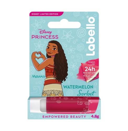 Labello, Kids Moisturizing Lip Balm, Watermelon Sorbet, Princess Moana,