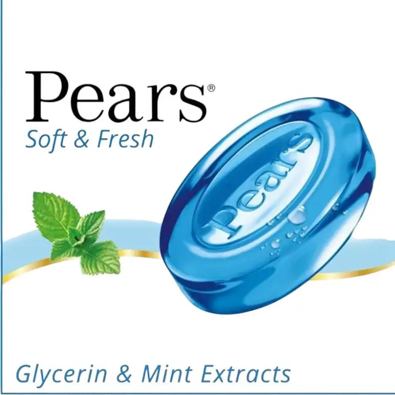 Pears, Glycerin Soap, Peppermint Extract, 125g