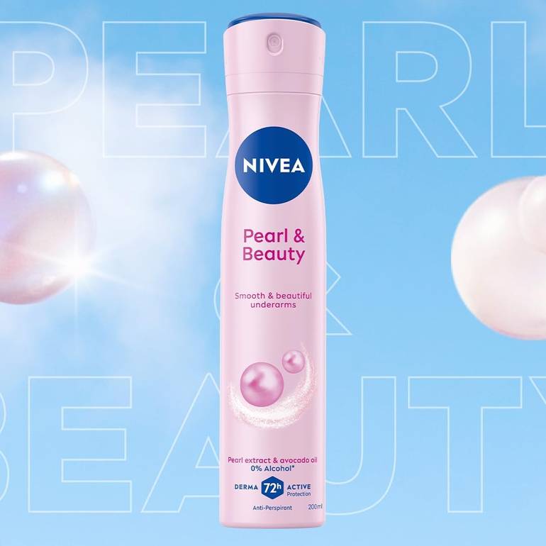 NIVEA, Spray, Deodorant, with Pearl Extract and Avocado Oil, 200ml