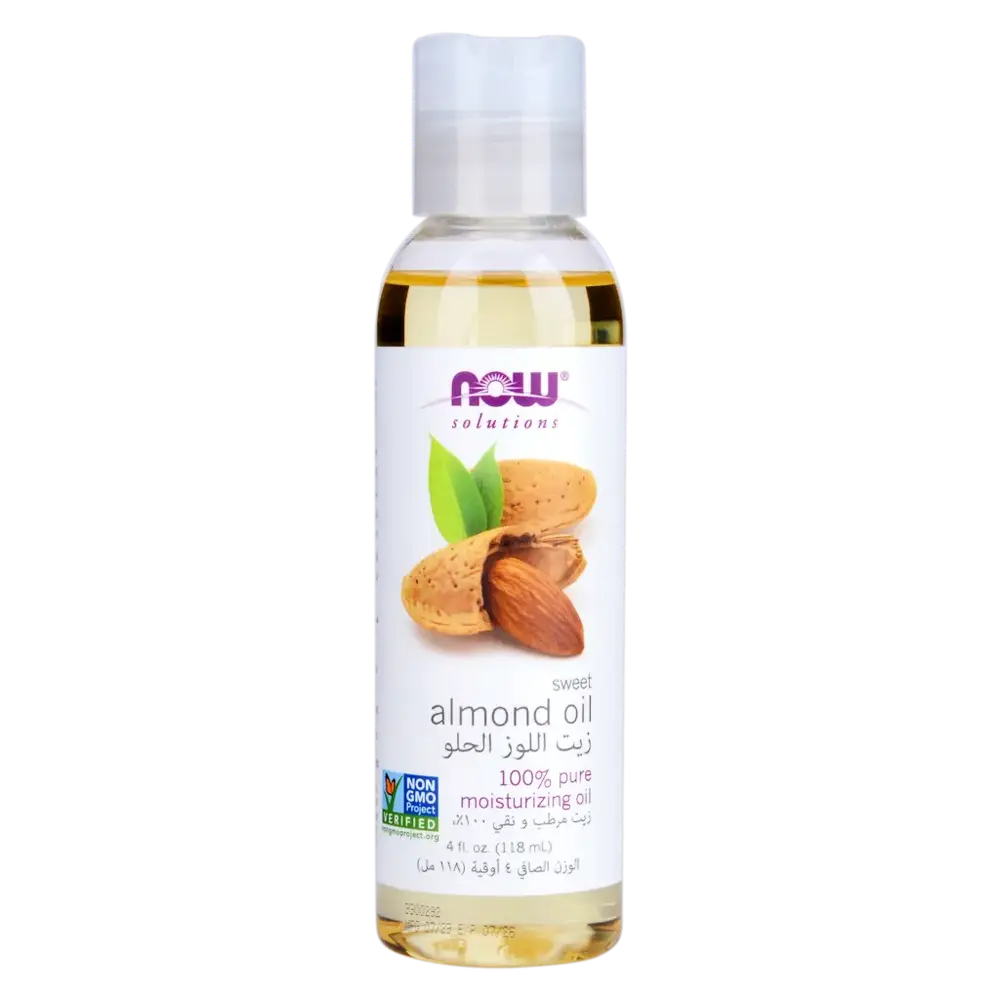 Now, Solutions, Sweet Almond, Oil, Pure, for Skin, and Hair, 118ml