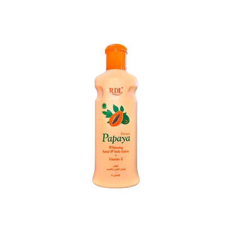 PAPAYA, WHITENING, HAND,&BODY, LOTION, + VITAMIN, E,  -200ML