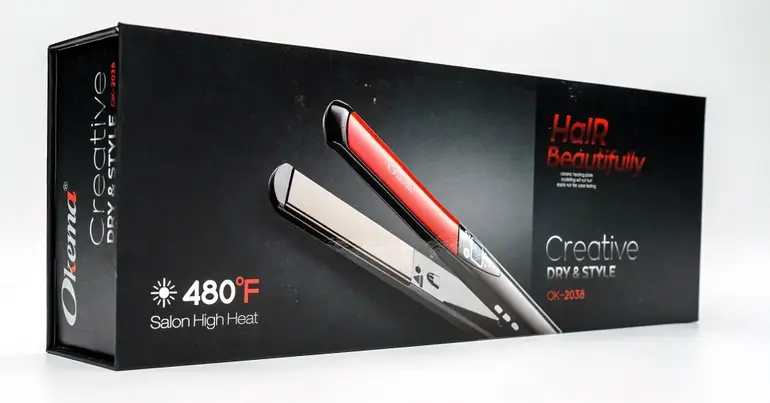 OKIMA, ceramic hair straightener, OK-2038