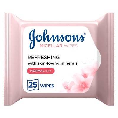 Johnson's, Refreshing Micellar, Makeup Remover, Wipes, 5 in 1 for Normal Skin