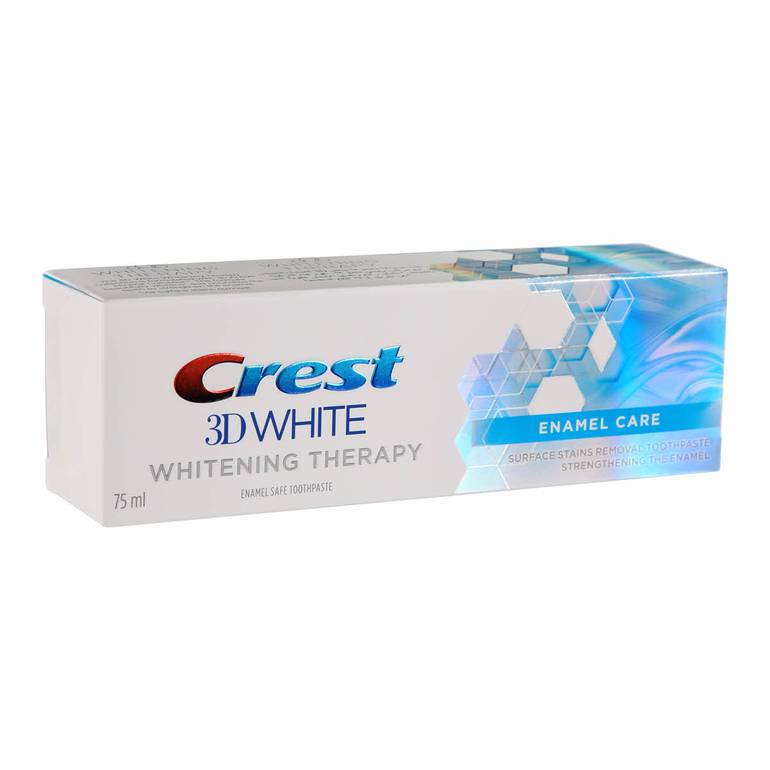 Crest, 3D White Toothpaste, Enamel Care and Whitening, 75ml