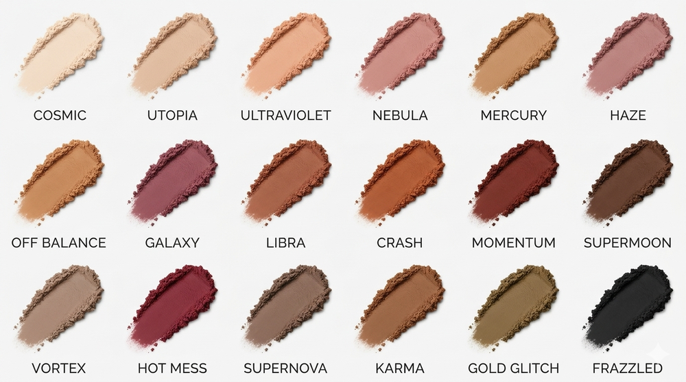 Rozy, Eyeshadow, City Of The Winter, Palette, – 18 Colors