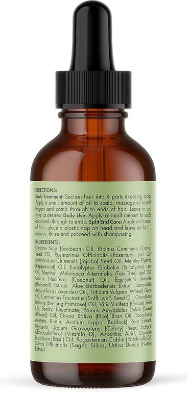 Miele, Hair Growth and Strengthening Oil Serum, with Mint and Rosemary