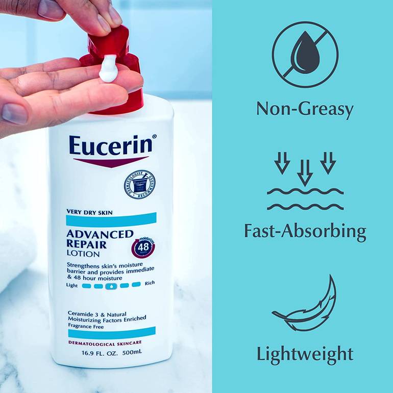 Eucerin, Lotion, Advanced, Repair, For, Very, Dry, Skin