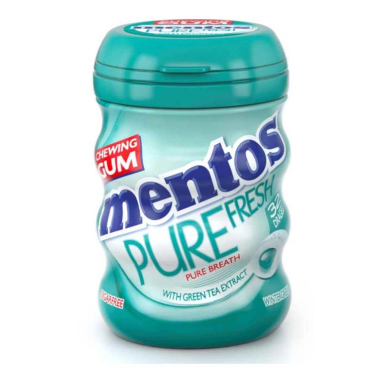Mentos, Pure, Fresh, Sugar-Free, Mint, Chewing Gum, - 10 Pieces