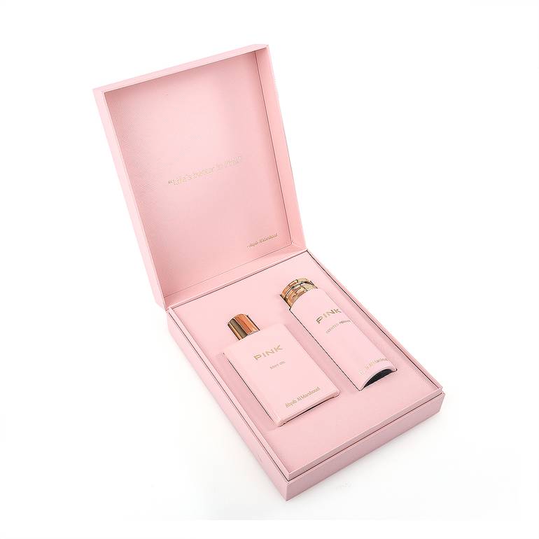 Atiyab Al Marshood, Pink Body Oil + Body Powder Set - 210g