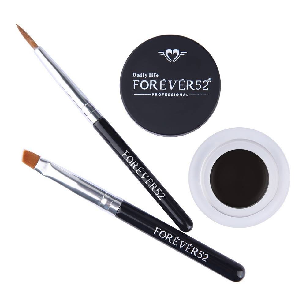 Forever 52, Eyebrow Gel, Eyeliner & Tattoo, - 001 jet Black