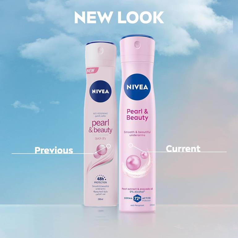 NIVEA, Spray, Deodorant, with Pearl Extract and Avocado Oil, 200ml