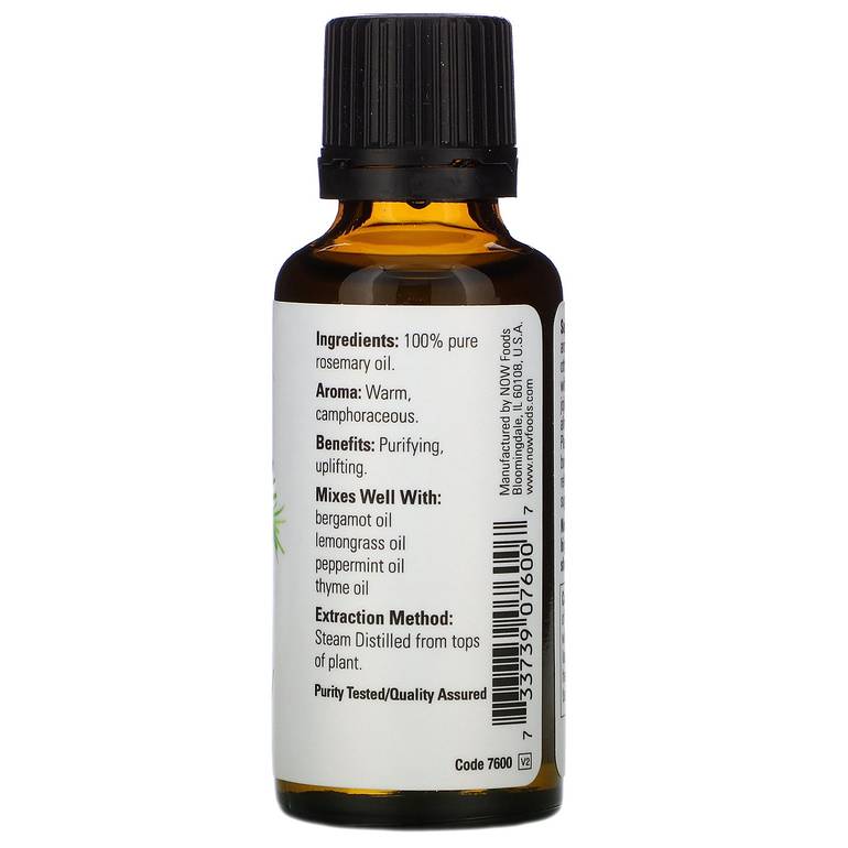 Now Solutions Concentrated Rosemary Essential Oil - 30 ml