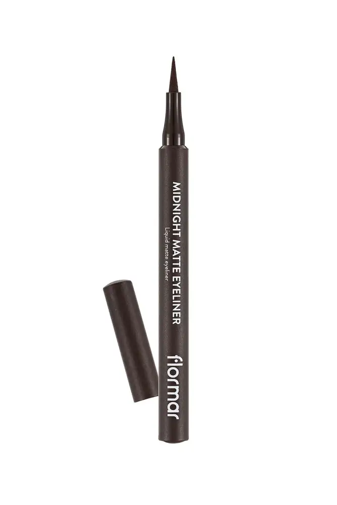 Flormar, Matte Liquid Eyeliner, Midnight, - 02 Brown
