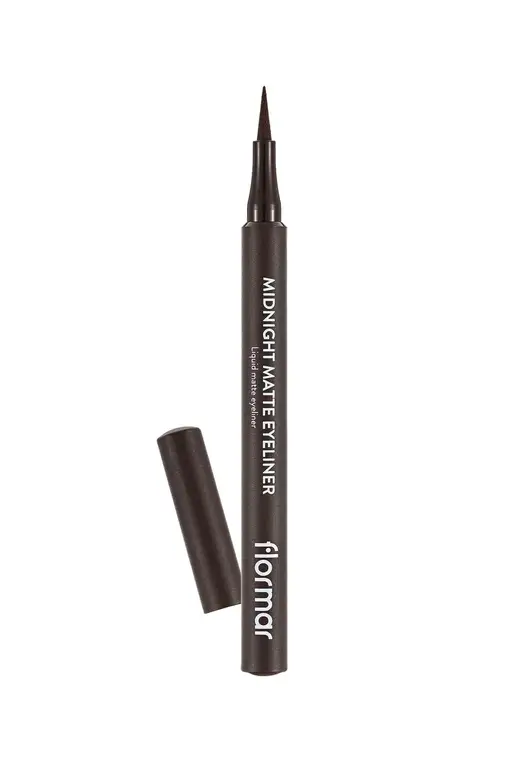 Flormar, Matte Liquid Eyeliner, Midnight, - 02 Brown