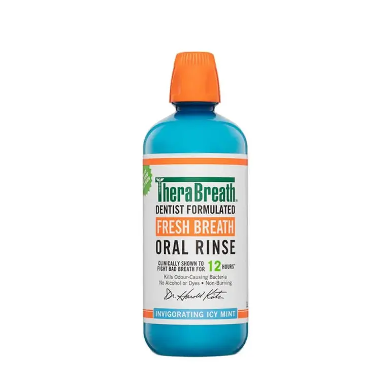 The Breath Co. Mouthwash, Fresh Bright, Icy Mint, 500ml