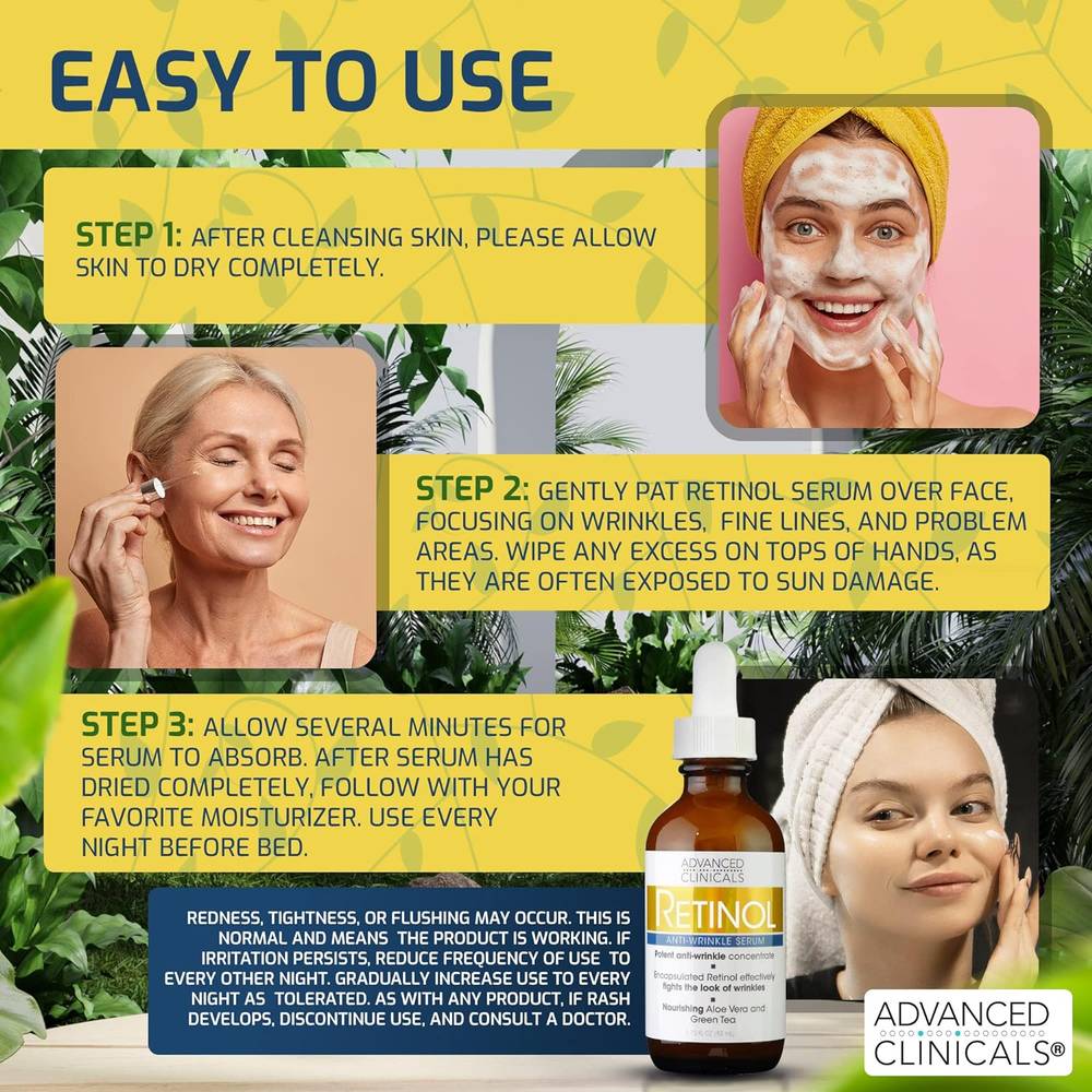 ,Advanced, Clinicals, Retinol, Anti-Aging, Serum