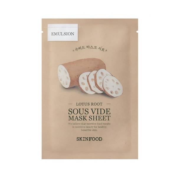 SKINFOOD, Lotus Root Hydrating & Nourishing Sheet Mask for Skin
