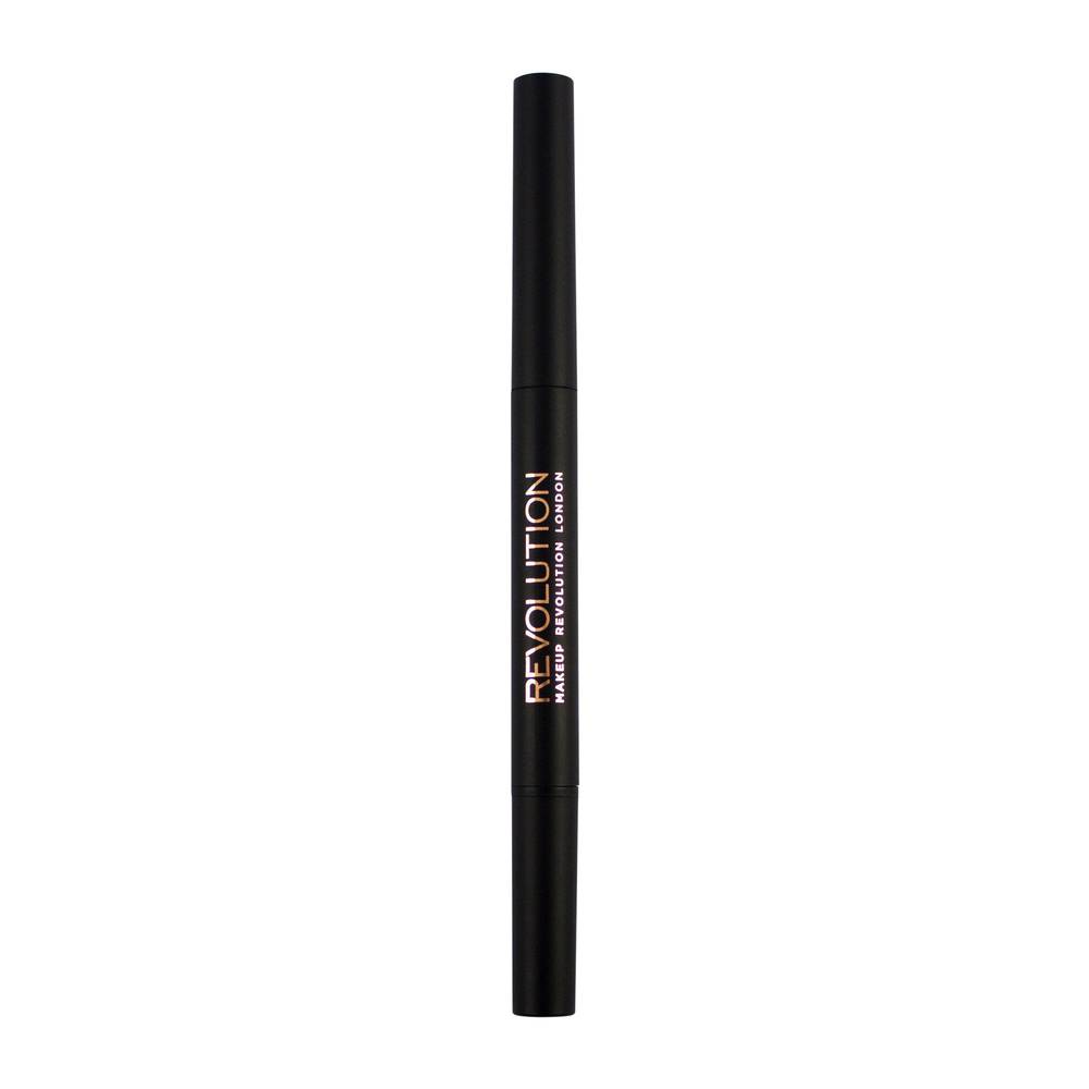 Revolution, Eyebrow Pencil, Duo Brow Defender, Dark Brown