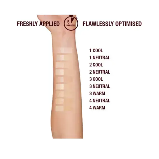 شارلوت, كريم اساس, اير برش فلوليس, تغطية كاملة, - 3 Neutral Beige