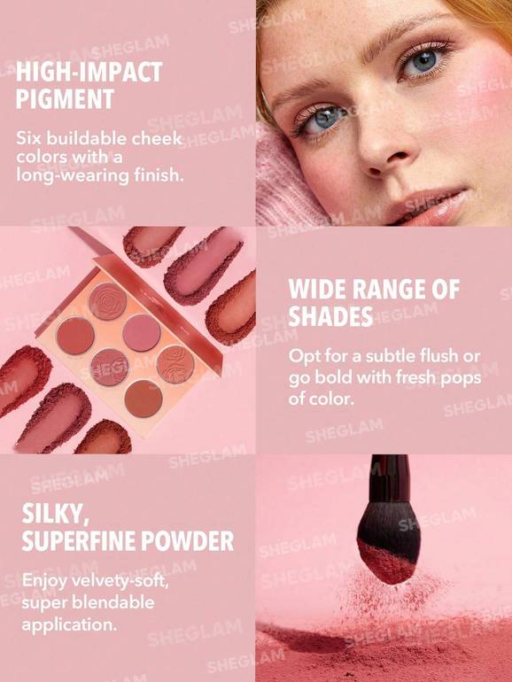 SHEGLAM Floral Flush Blush Palette - Multiple Shades 