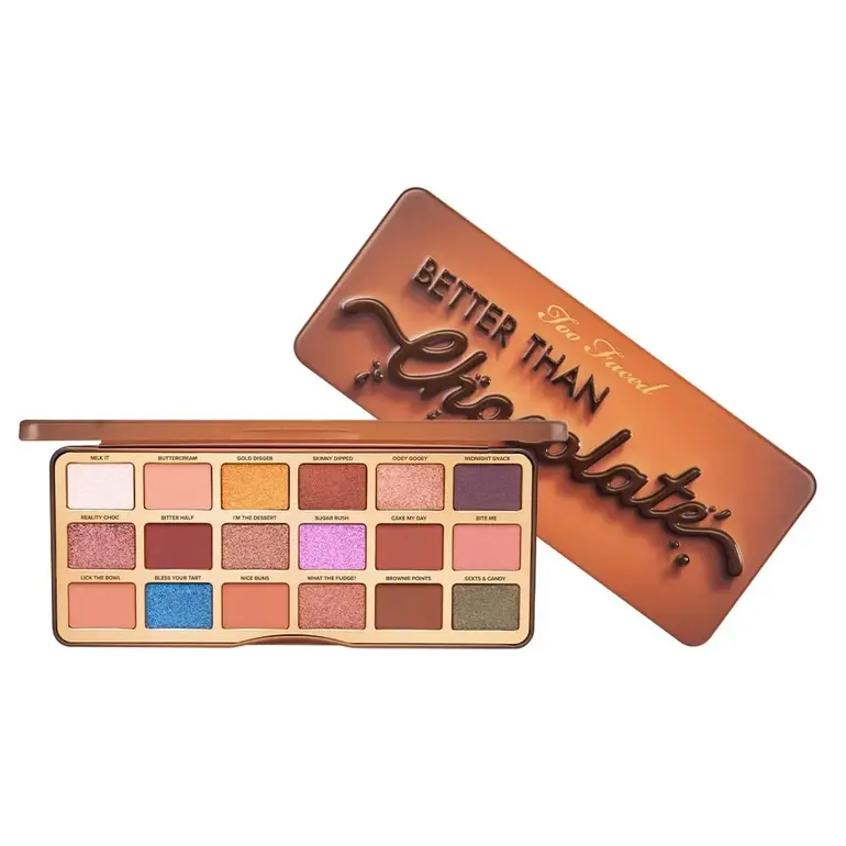 Too Faced, Better Than Chocolate Eyeshadow Palette, 18 Colors