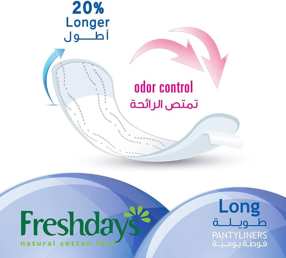 Freshdays, Long Scented Panty Liners, 72 Pads