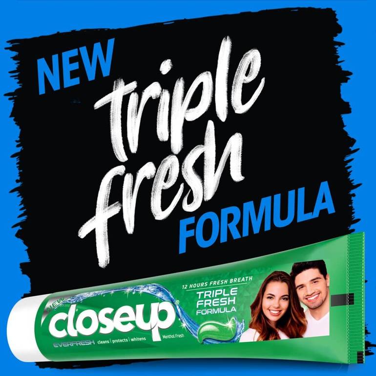 Closeup, Toothpaste, Fresh Formula, Triple, - 25 ml