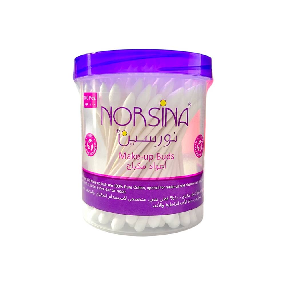 Norsina, makeup sticks, cotton, - 100 sticks